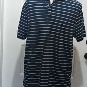 Ralph Lauren Navy and White Striped Polo